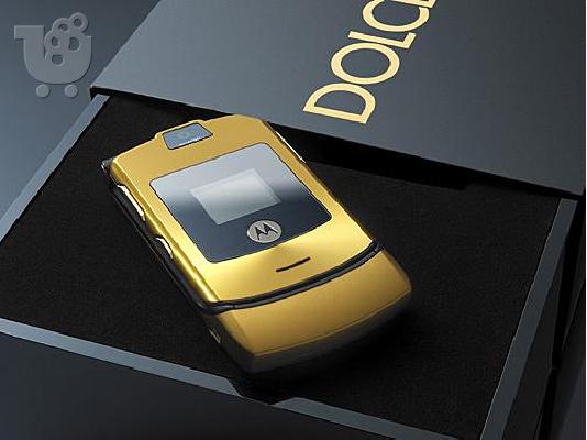 PoulaTo: Motorola V3i Dolce & Gabbana Gold