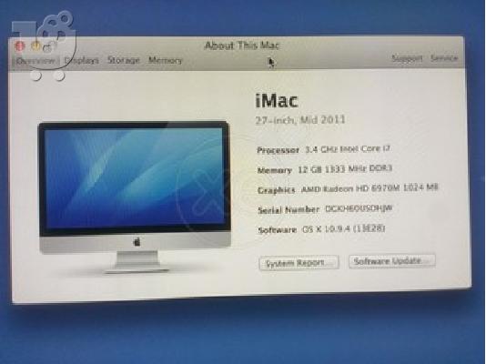 Apple iMac 27" i7 3,4 Ghz 12GB 1TB