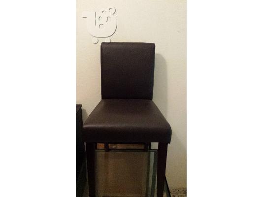 ΠΩΛΗΣΗ 38 καρέκλες frisco με κάθισμα pu (δερματίνη),σκούρο καρυδί, σε άριστηκατάσταση...