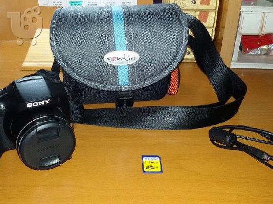 PoulaTo: Ψηφιακή κάμερα Sony DSC-Η300 + Κάρτα μνήμης + Θήκη