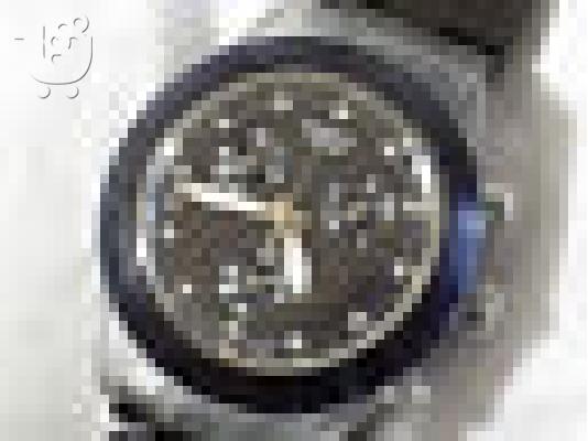 Πωλείται ελαφρώς μεταχειρισμένο Unisex Swatch Swiss black dial chronograph...