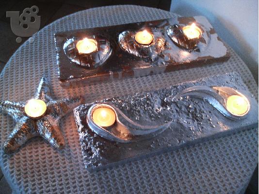 HAND MADE CANDLE- HOLDERS-BY NIKOS TSOKOS.