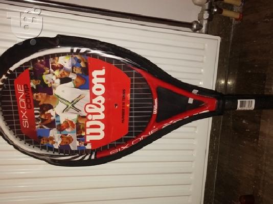 PoulaTo: Ρακέτα τέννις επωνυμη μαρκας Wilson Six - one Comp