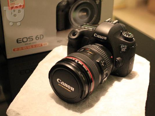 PoulaTo: Canon - EOS 6D DSLR φωτογραφική μηχανή με 24-105mm f / 4L IS Lens - Μαύρο