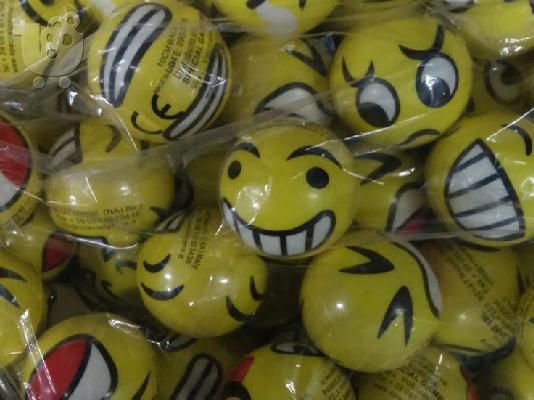 PoulaTo: Ελαστική μπάλα Smile Φ100 (100 τεμάχια)