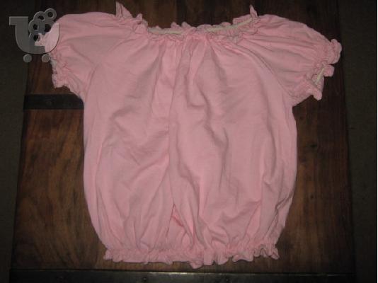 PoulaTo: μπλουζακι ροζ καλοκαιρινο που κατεβαινουν οι ωμοι για κοριτσακι 9-11 ετων 0333