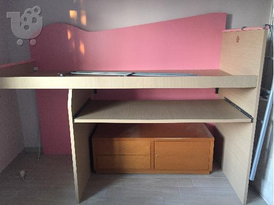 PoulaTo: Παιδικό, εφηβικό κρεβάτι-γραφείο