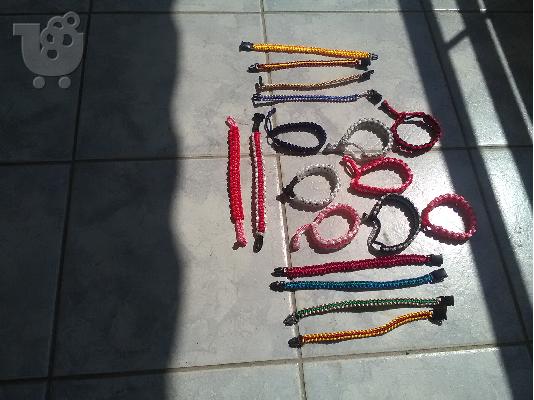 Bracelets (Βραχιόλια) κατασκευές με πολύχρωμα κορδόνια....