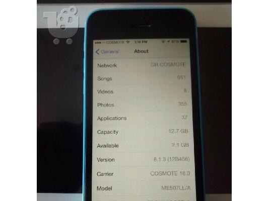 iPhone 5 c Blue 16 GB
