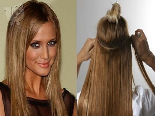 Φυσικά μαλλιά σε τρέσα από 150 μέχρι 230 cm