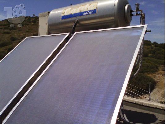 PoulaTo: Θερμοσίφωνας ηλιακός τριπλής ενέργειας 200 ltr