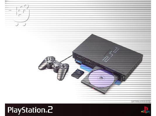 PoulaTo: Playstation 2+ασύρματο χειριστήριο+άπειρα παιχνίδια