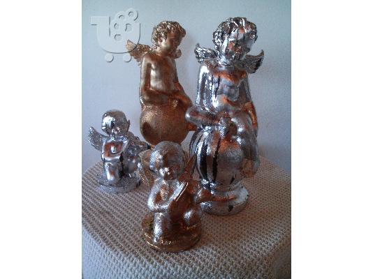 PoulaTo: HAND MADE CANDLE- HOLDERS- ANGELS- DECOR ITEMS-BY NIKOS TSOKOS.
