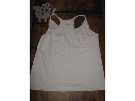 PoulaTo: zara γκρι ανοιχτο μακο μπλουζακι με δεσιμο στον ωμο για κοριτσι 7-8 ετων 0366