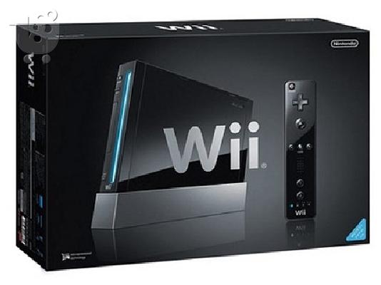 PoulaTo: NITENDO Wii ΜΑΥΡΟ ΜΕ 2 ΧΕΙΡΙΣΤΗΡΙΑ ΚΑΙ ΠΑΙΧΝΙΔΙΑ!!!!