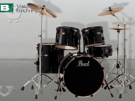 Πωλείται : Pearl VB825S/B Vision Rock Black μαζι με Sabian B8 Performance Plus Set...