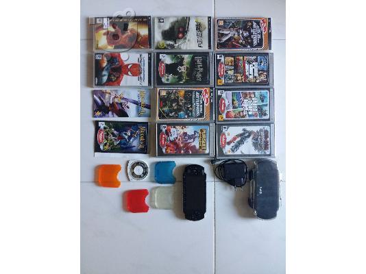 PoulaTo: PSP με 11 παιχνίδια,5 θήκες