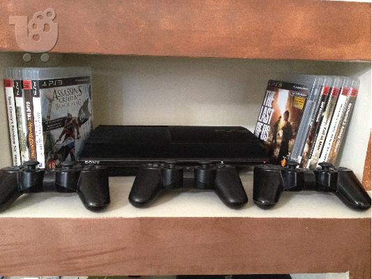 PoulaTo: PS3+9 games (Assassins creed, The Last of Us κλπ)+3 joysticks