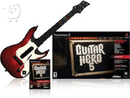 PoulaTo: Guitar Hero 5 ( με drums , mic , guitar , cd )