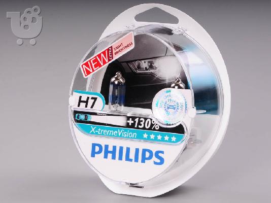 PoulaTo: Λάμπες Philips X-treme Vision H7 +130% 3700K 55W Κωδικός 12972XVS2