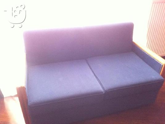PoulaTo: Πωλείται διθέσιος καναπές κρεβάτι ξύλινος