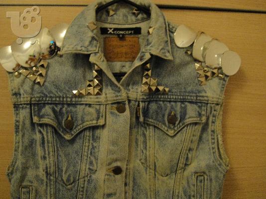 Dsquared2 style jean vest by Xconcept limited edition