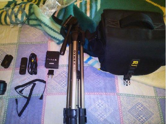 Canon 60d kit + Φακος 50mm Τρίποδας τσάντα ruggard 2 μνήμες 16giga. Δώρο το wireless remot...