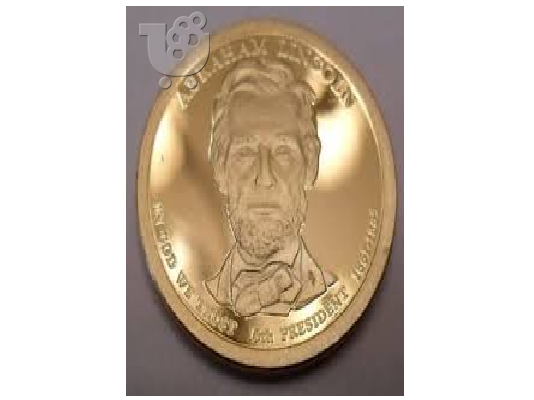 PoulaTo: Ακυκλοφόρητο  Προεδρικό Νόμισμα Abraham Lincoln U.S.A.