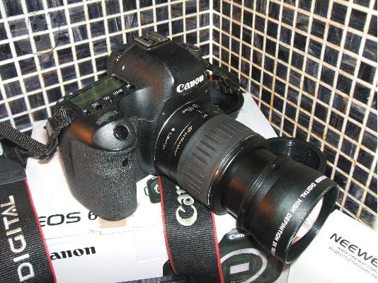 Nueva cámara digital SLR Canon EOS 6D 20.2MP - Negro con TRES LENTES