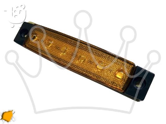 PoulaTo: LED Φώτα Όγκου Φορτηγών IP66 Πορτοκαλί 