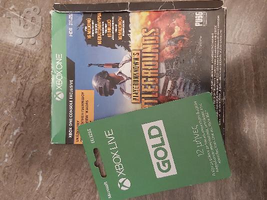 Xbox PUBG battlegrounds + live gold12 months     unkndreas@gmail.com