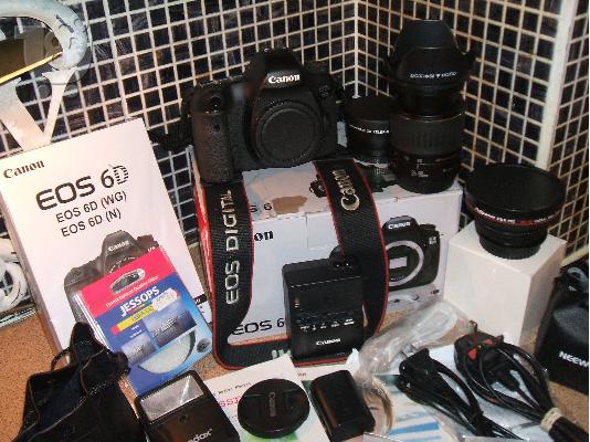 PoulaTo: Nueva cámara digital SLR Canon EOS 6D 20.2MP - Negro con TRES LENTES
