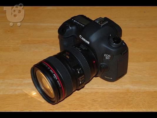 PoulaTo: Canon EOS 5D Mark III 22.3MP ψηφιακή φωτογραφική μηχανή SLR + Μαύρο + 24 Σώματος - 70 χιλιοστά f / 4 Φακός σύνολο Kit