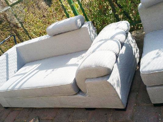 PoulaTo: Καναπές λευκός με ανάκλιση προσκεφάλου