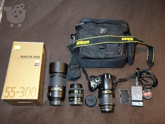 PoulaTo: Nikon D D40x 10.2 MP ψηφιακή φωτογραφική μηχανή SLR - Μαύρο (Kit w / 18-55 mm φακού)