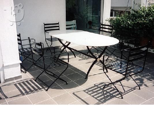 sezlong coffee tables σαλονια επιπλα κηπου ομπρελες φωτιστικα βεραντας πισινας εξοχης ηλια...