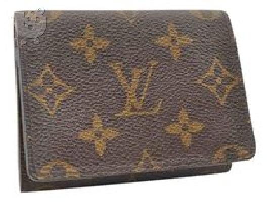 PoulaTo: Louis Vuitton Monogram Envelppoe Cartes De Visite Id Name Card Case Mens Wallet