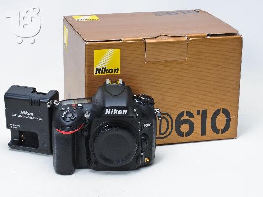 PoulaTo: Nikon D610 ψηφιακή φωτογραφική μηχανή SLR - Μαύρο (Μόνο Σώμα) ** ** Άριστη Κατάσταση