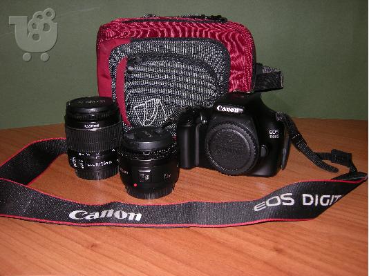 PoulaTo: Canon EOS 1100D με kit φακό EF-S 18-55  IS II  &φακό EF 50mm f/1.8 II
