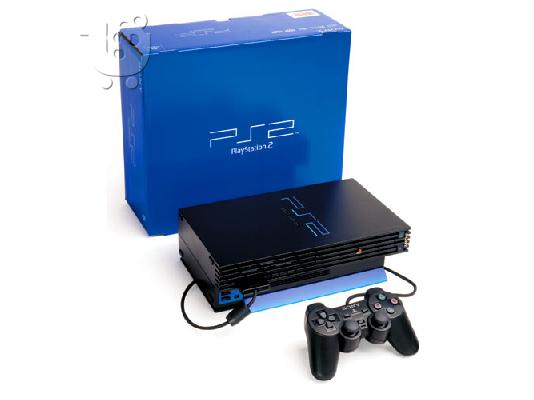 Playstation 2+ασύρματο χειριστήριο+άπειρα παιχνίδια