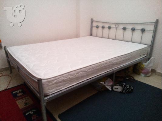 PoulaTo: Πωλείται διπλό μεταλλικό κρεβάτι