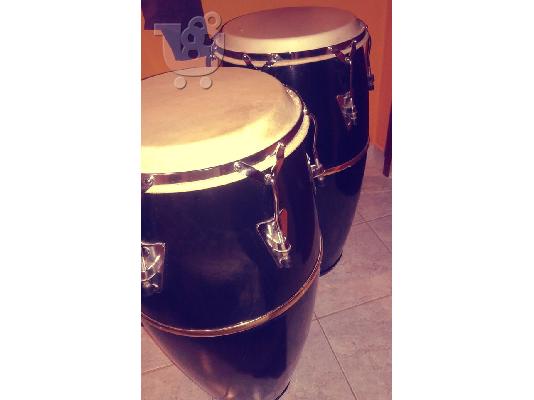 PoulaTo: Latin Percussion Congas Set (Χρώμα Black & Gold)