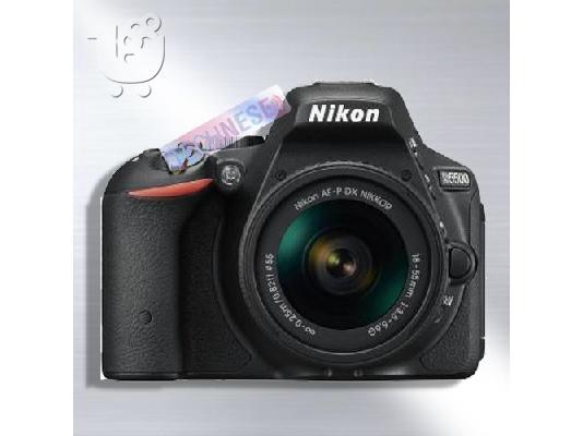 PoulaTo: Nikon D5500 Μαύρο ψηφιακή φωτογραφική μηχανή SLR + με AF-P 18-55mm Kit VR Lens + Δώρα