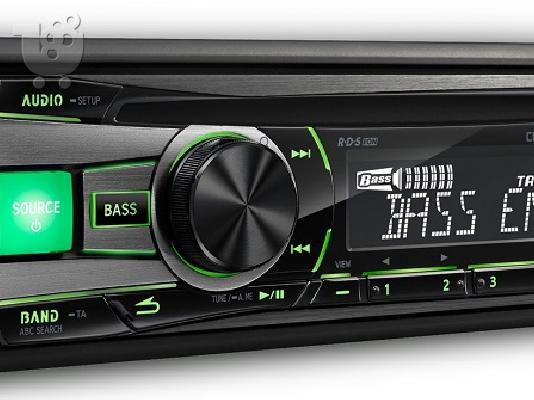 PoulaTo: Radio CD MP3 USB Alpine CDE-181R (Πράσινο)
