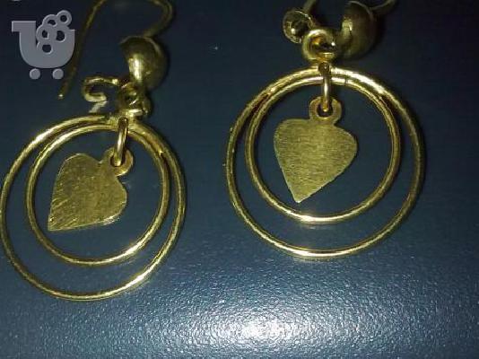 PoulaTo: Χρυσά σκουλαρίκια 14 καρατίων