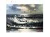 PoulaTo: Πίνακας ζωγραφικής (Ηλιοβασίλεμα στη Μύκονο) Oil Painting on canvas in Black & White...