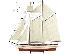 PoulaTo: Ξύλινο Παραδοσιακό Καράβι 50cm ,Χρώμα Λευκό - Καφέ 50 x 9,5 x 45(h)cm...