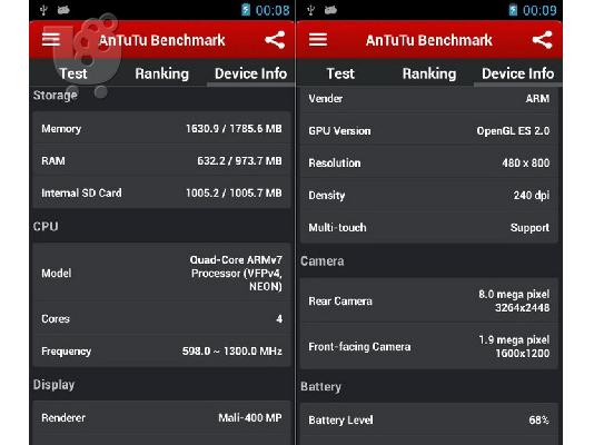 Quad-Core 3G 4.3" Cortex-A7 Android Smartphones