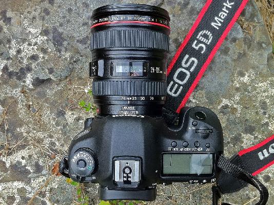PoulaTo: Ολοκαίνουρια Canon EOS 5D Mark III Full Frame Ψηφιακή φωτογραφική μηχανή SLR με την EF 24-105mm IS Lens