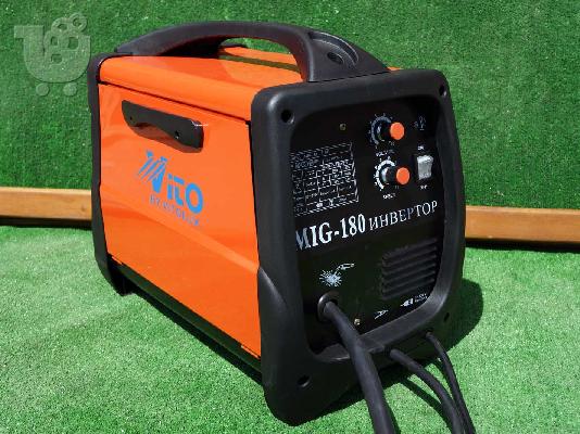 INVERTER MIG-MAG μηχανές συγκόλλησης VITO-MIG180 με ενσωματωμένο τροφοδότη σύρματος...
